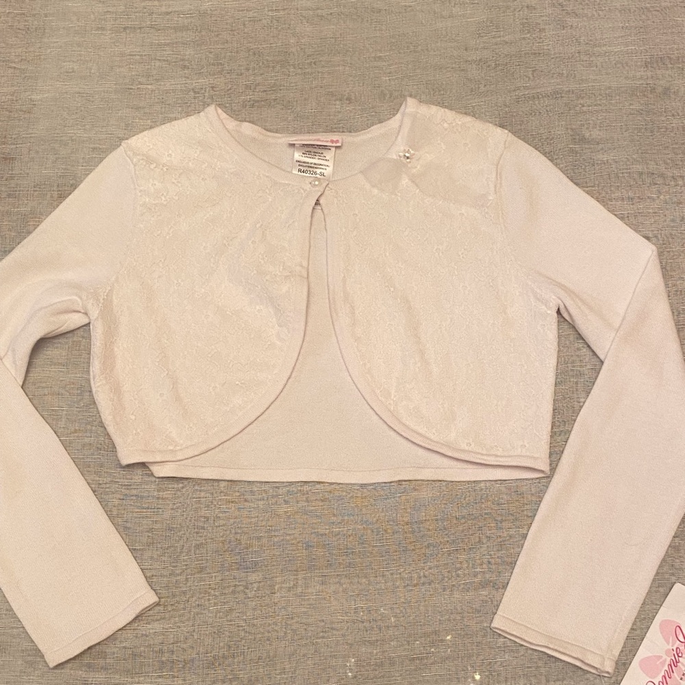 White mini crop jacket
